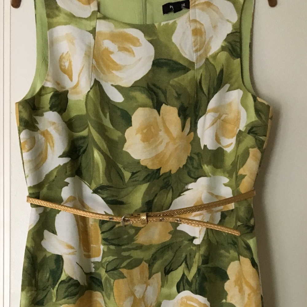 Floral Linen Dress w/belt